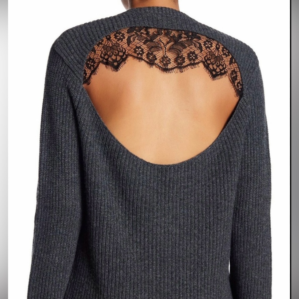 ALC Peter Ribbed Sweater with Back Cut Out